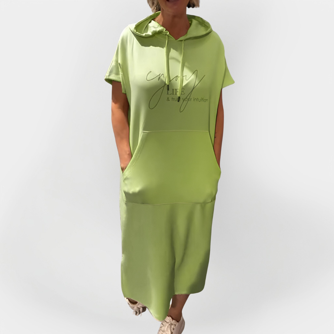 Dlouhé Šaty S Kapucí Pro Každodenní Pohodlí a Styl