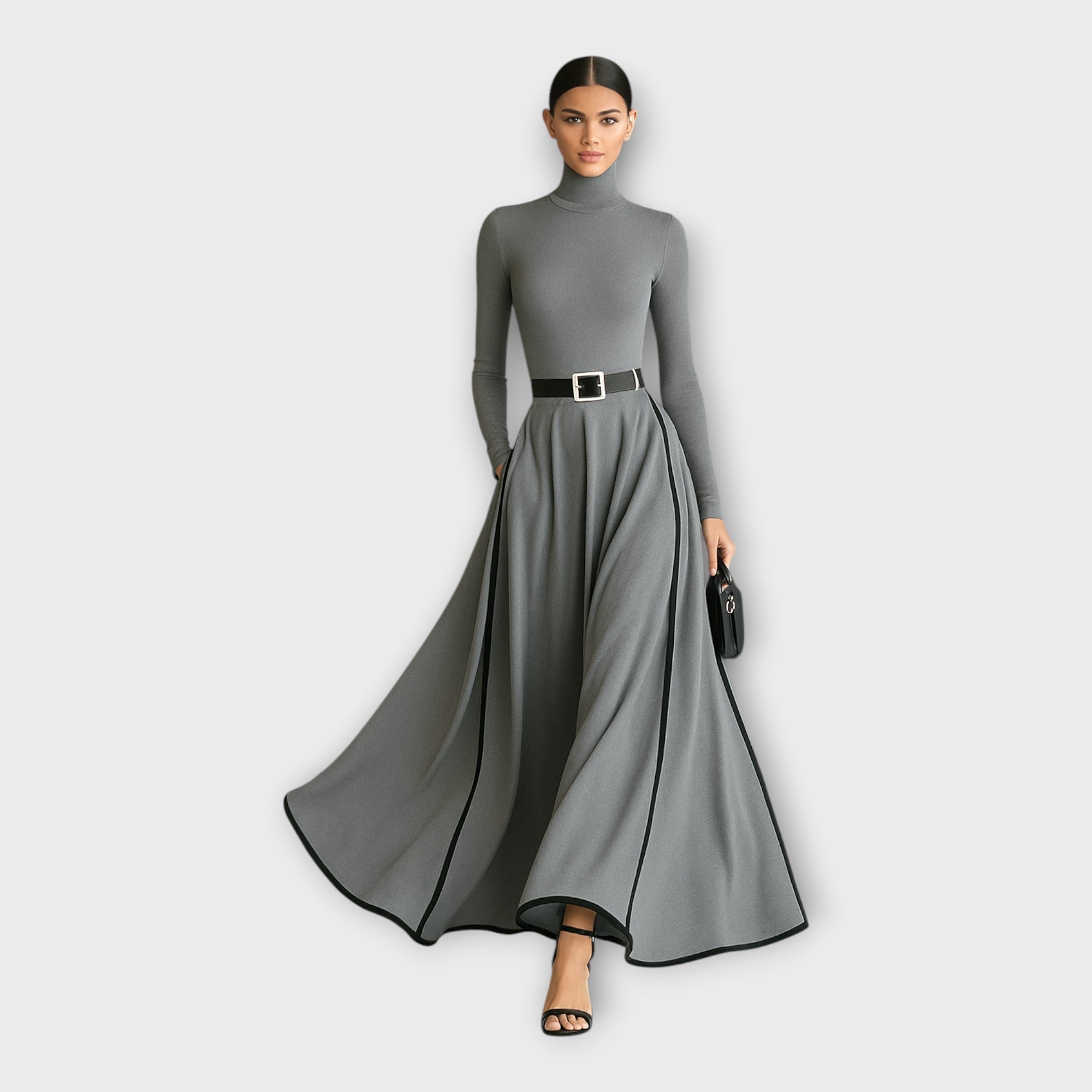 Dlouhé Šaty S Minimalistickým Šarmem Pro Elegantní Vzhled