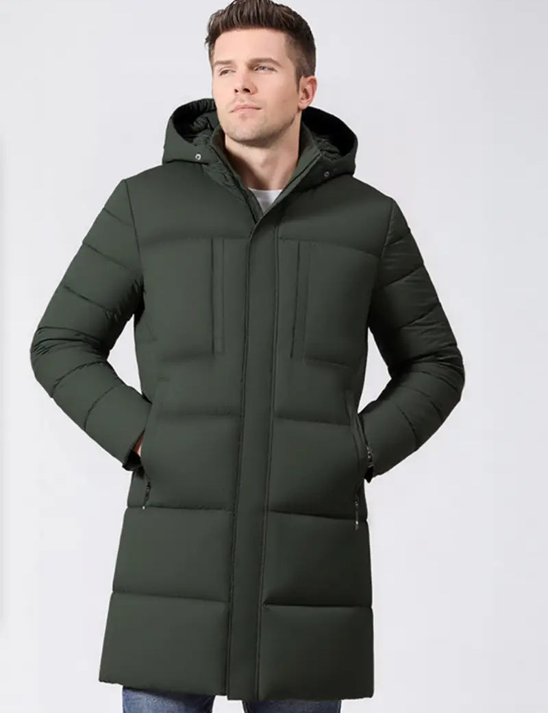 Pánská Dlouhá Zimní Bunda