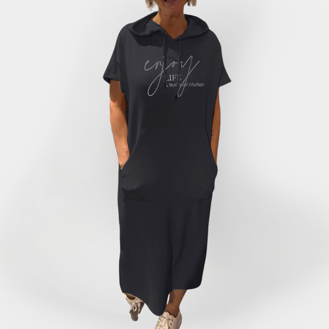 Dlouhé Šaty S Kapucí Pro Každodenní Pohodlí a Styl