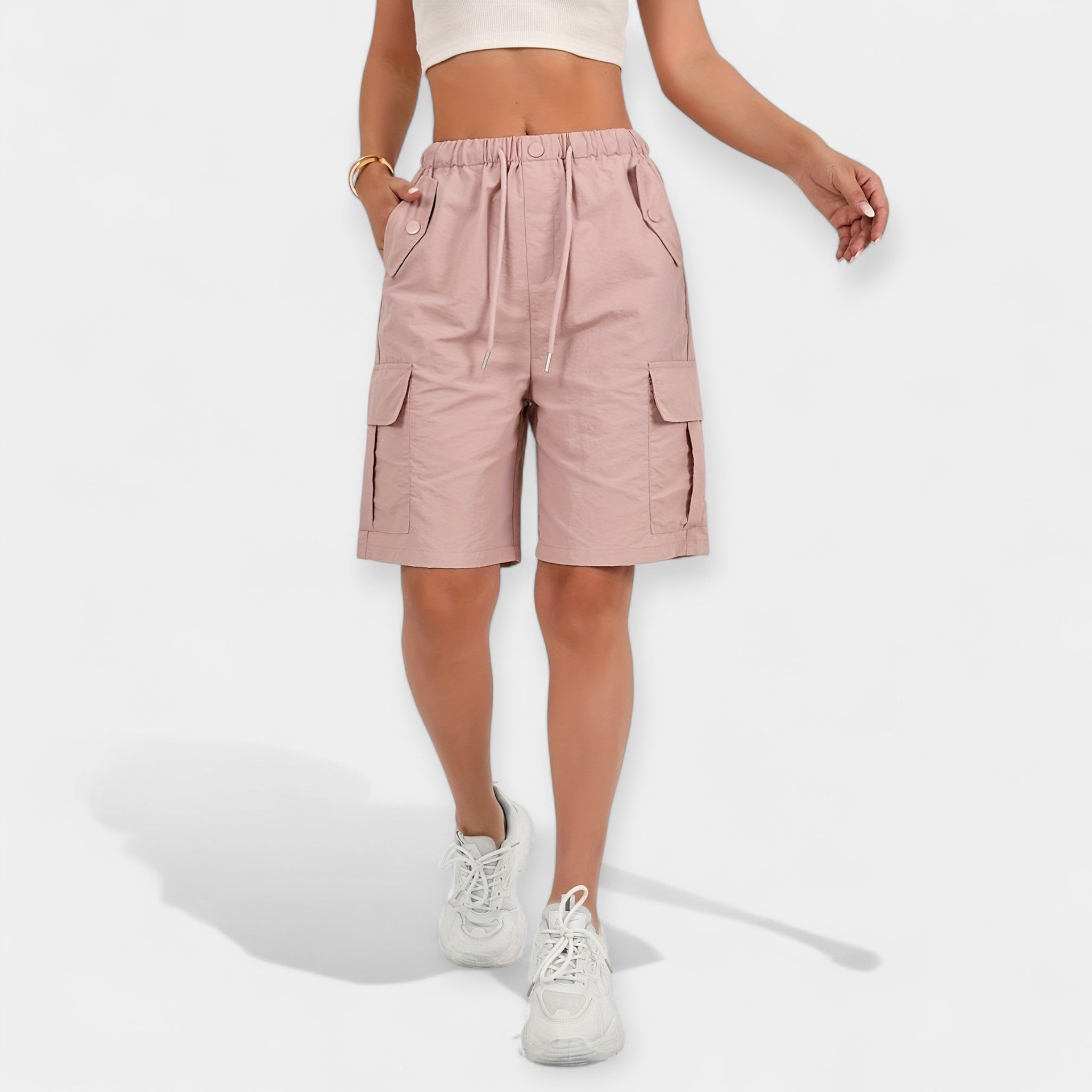 Dámské Letní Cargo Šortky Lehké Pohodlné Stylové Trendy