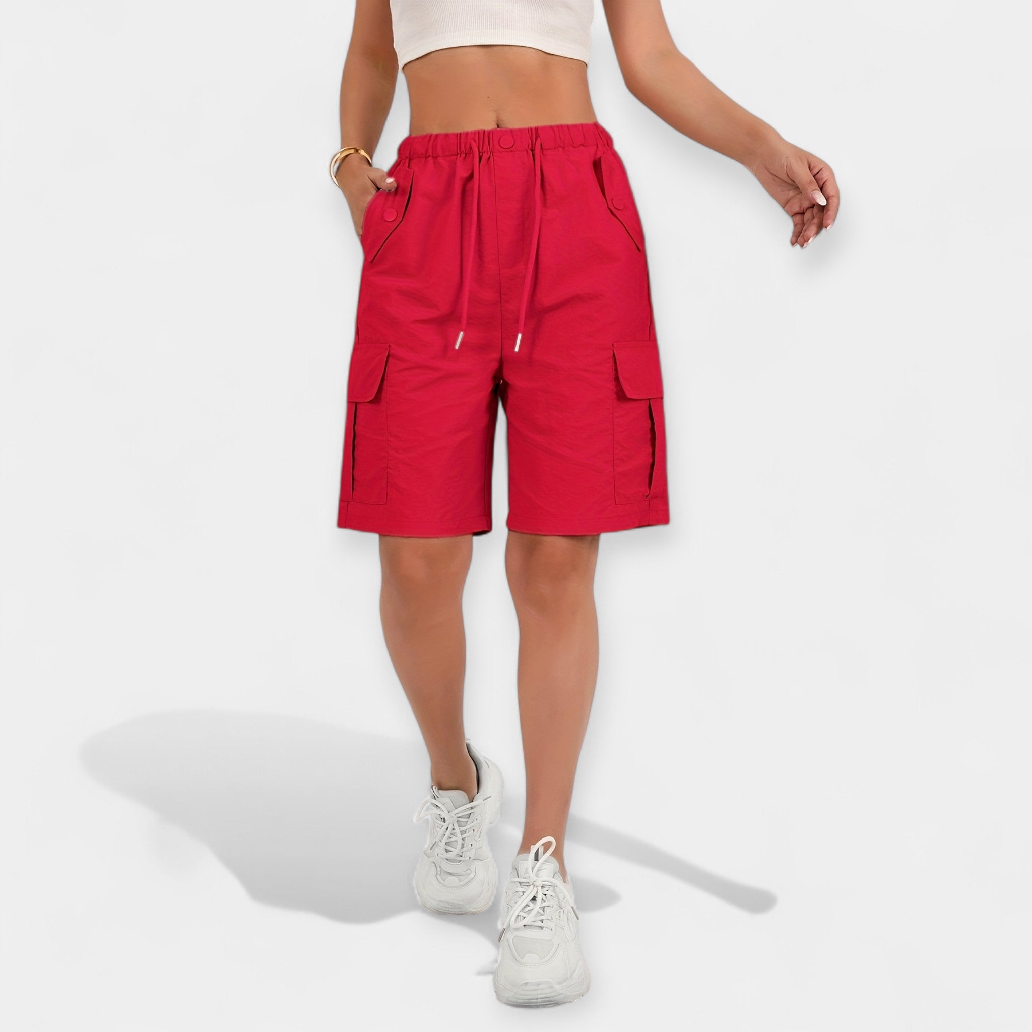 Dámské Letní Cargo Šortky Lehké Pohodlné Stylové Trendy