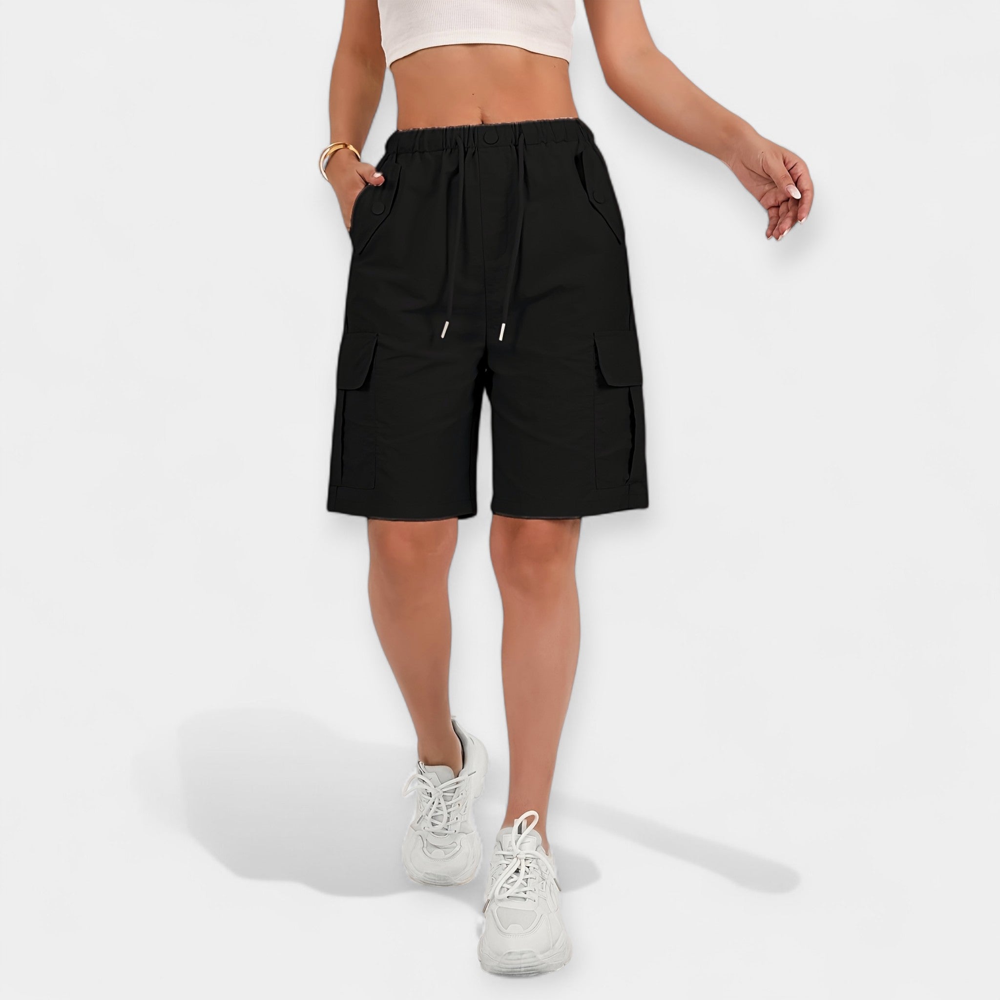 Dámské Letní Cargo Šortky Lehké Pohodlné Stylové Trendy