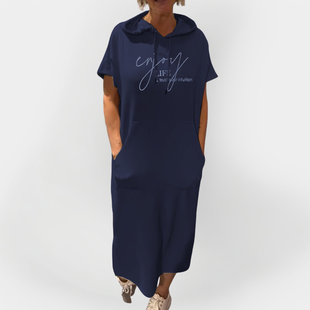 Dlouhé Šaty S Kapucí Pro Každodenní Pohodlí a Styl