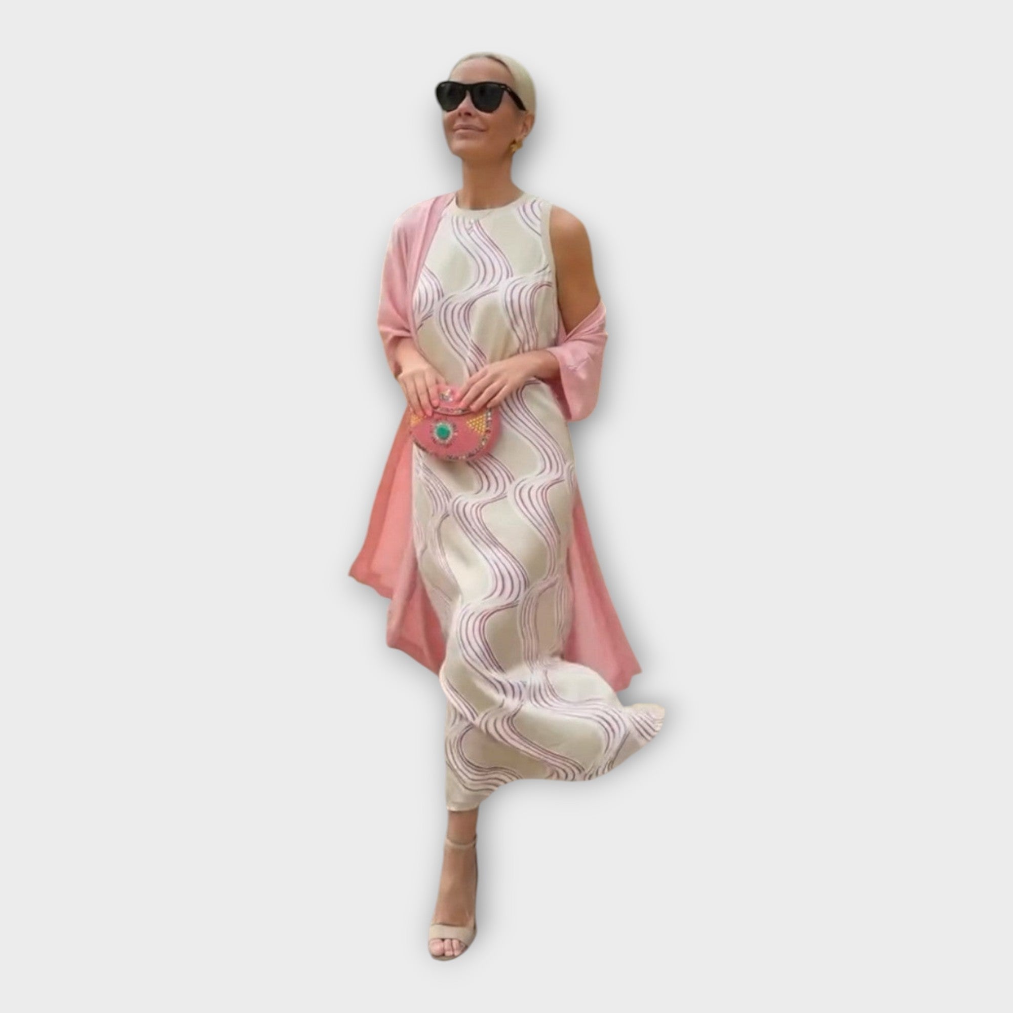Maxi Šaty S Vlnitým Vzorem Pro Každou Příležitost Styl