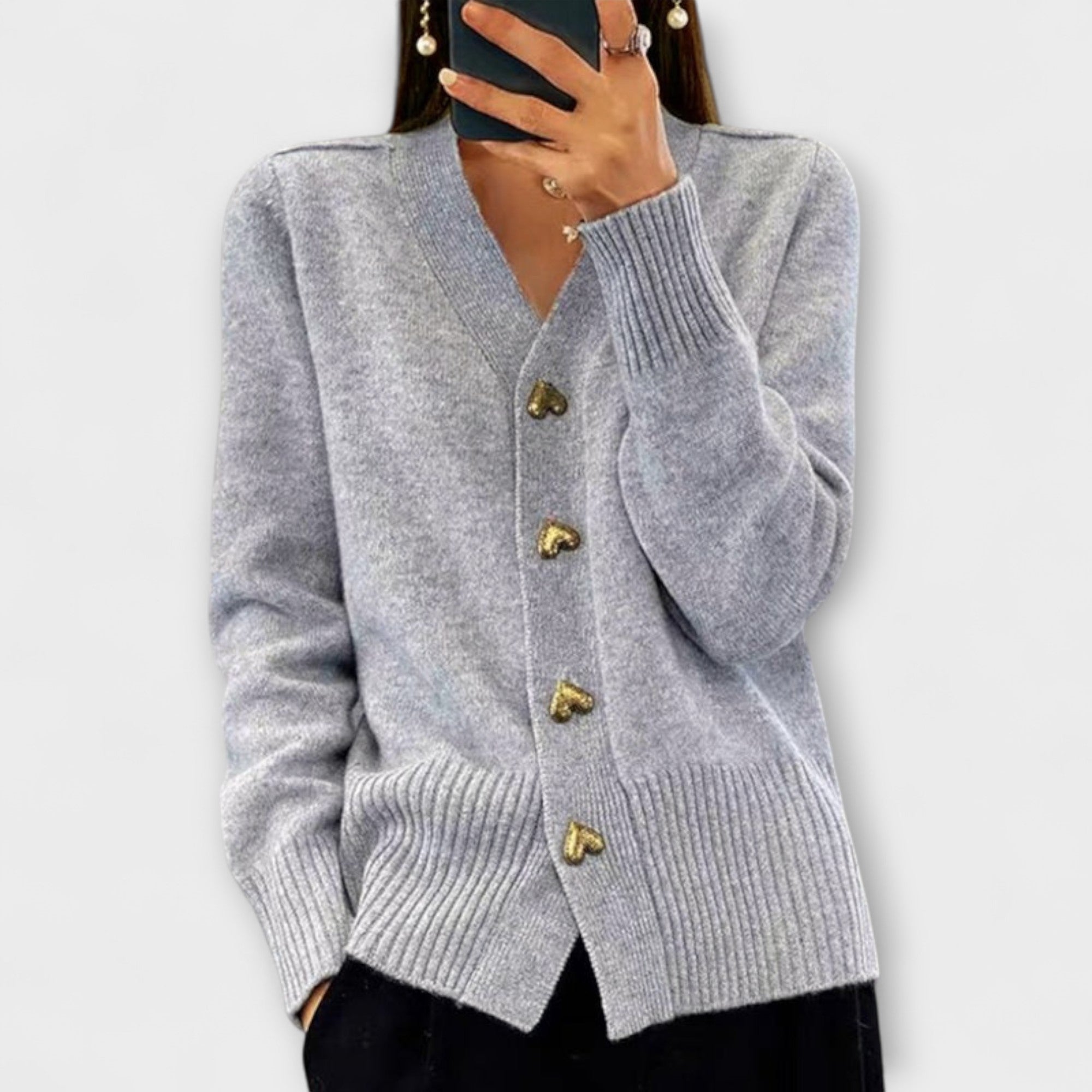 Marij Dámský Svetr S Výstřihem Do V Vintage Preppy Styl