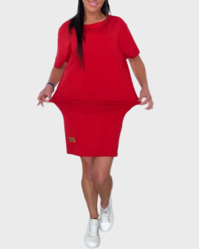 Denní Lněné Mini Šaty S Volným Střihem Černé Městský Styl