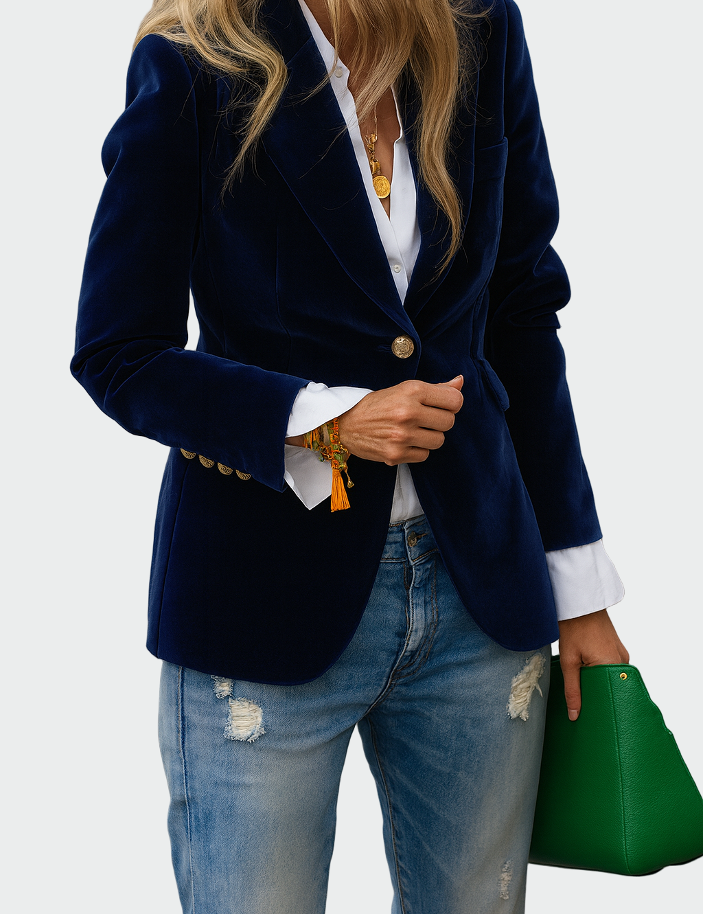 Nadčasové Sako Luxusního Střihu Elegantní Pro Příležitosti