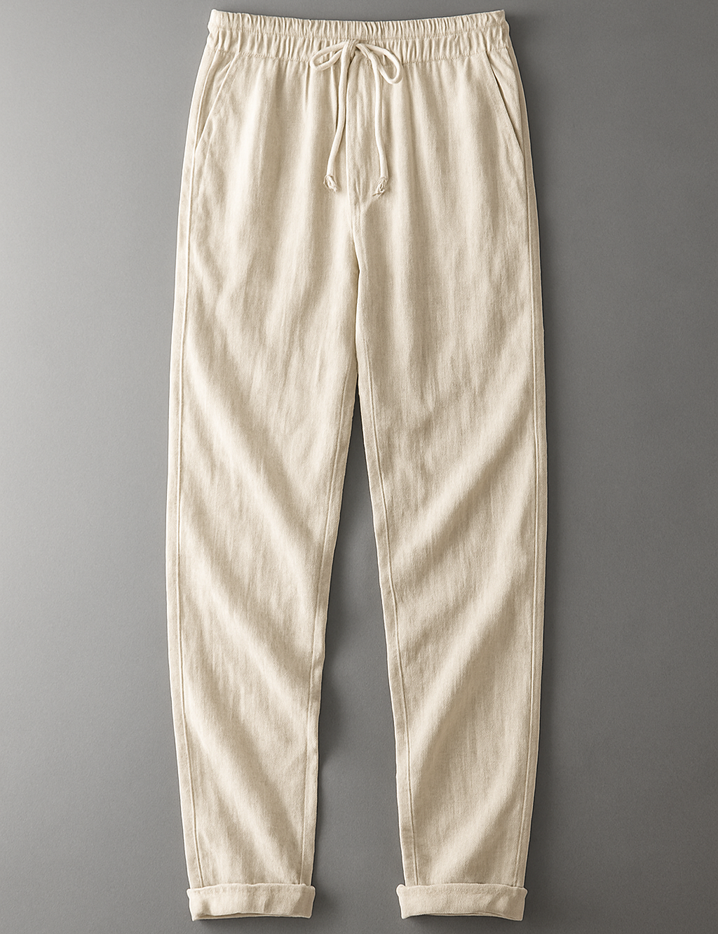 Stylové Lněné Kalhoty
