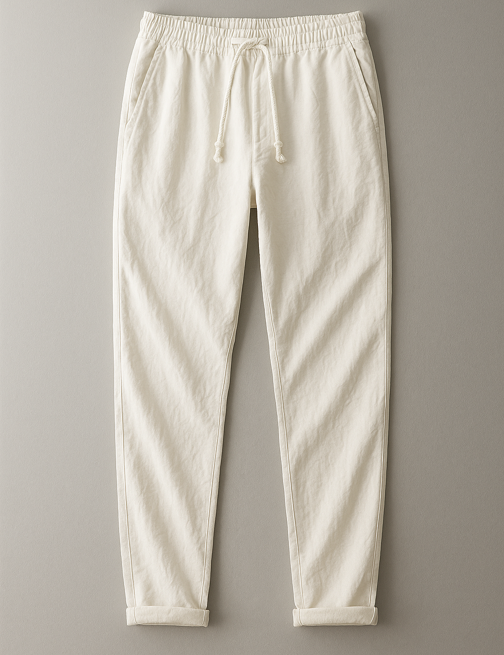 Stylové Lněné Kalhoty