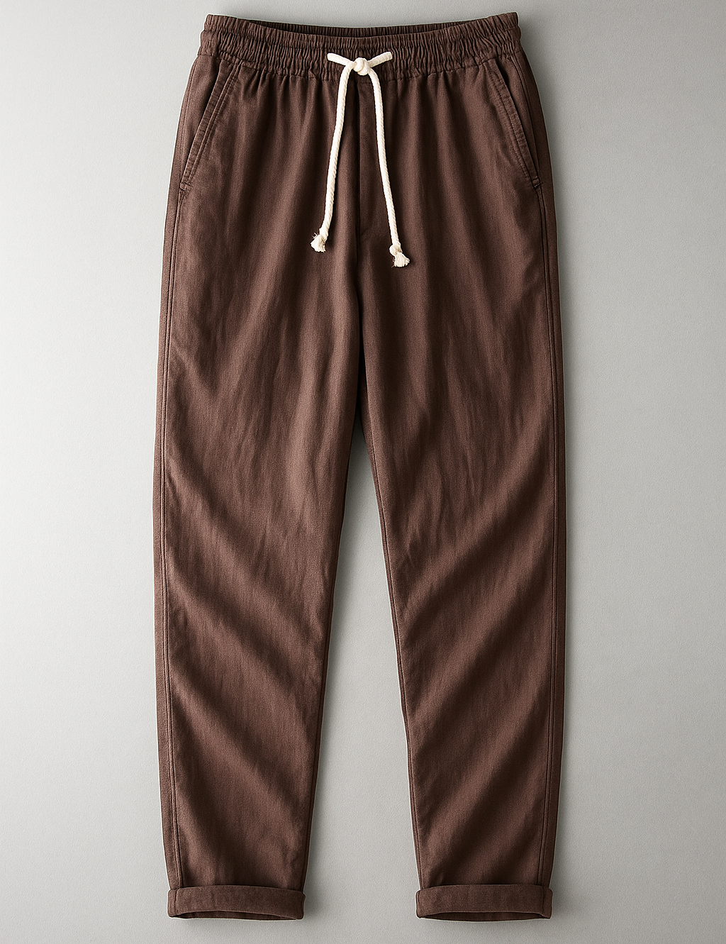 Stylové Lněné Kalhoty