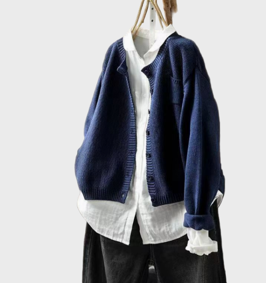 Jemná Pletená Vesta Volný Střih Pro Ženy Elegantní Pohodlí