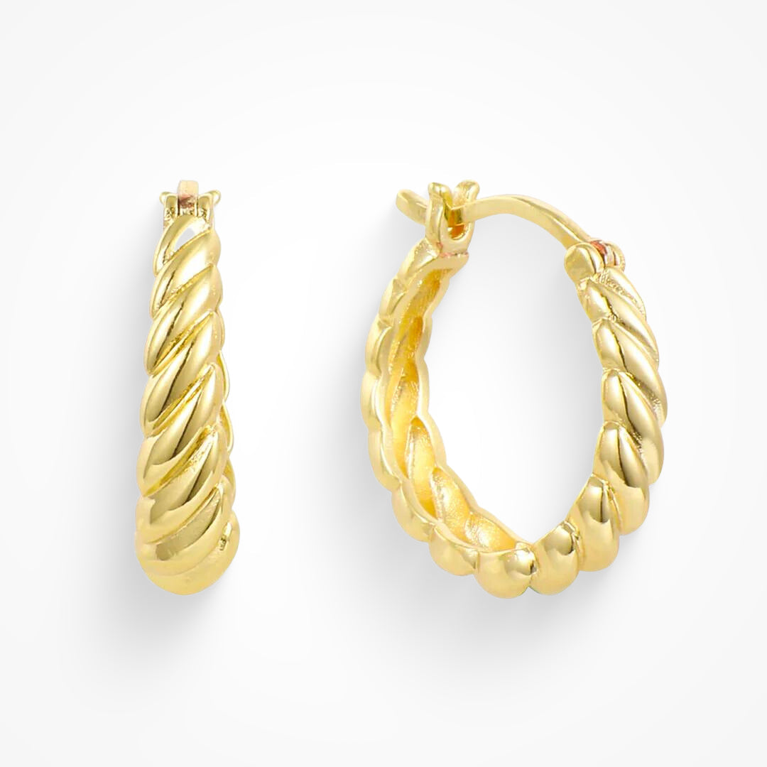 Elegantní Náušnice Se Zatočeným Vzorem Twist Večerní Styl