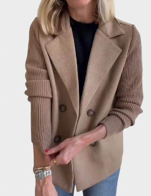 Valentýna - Elegantní sako s pletenými rukávy