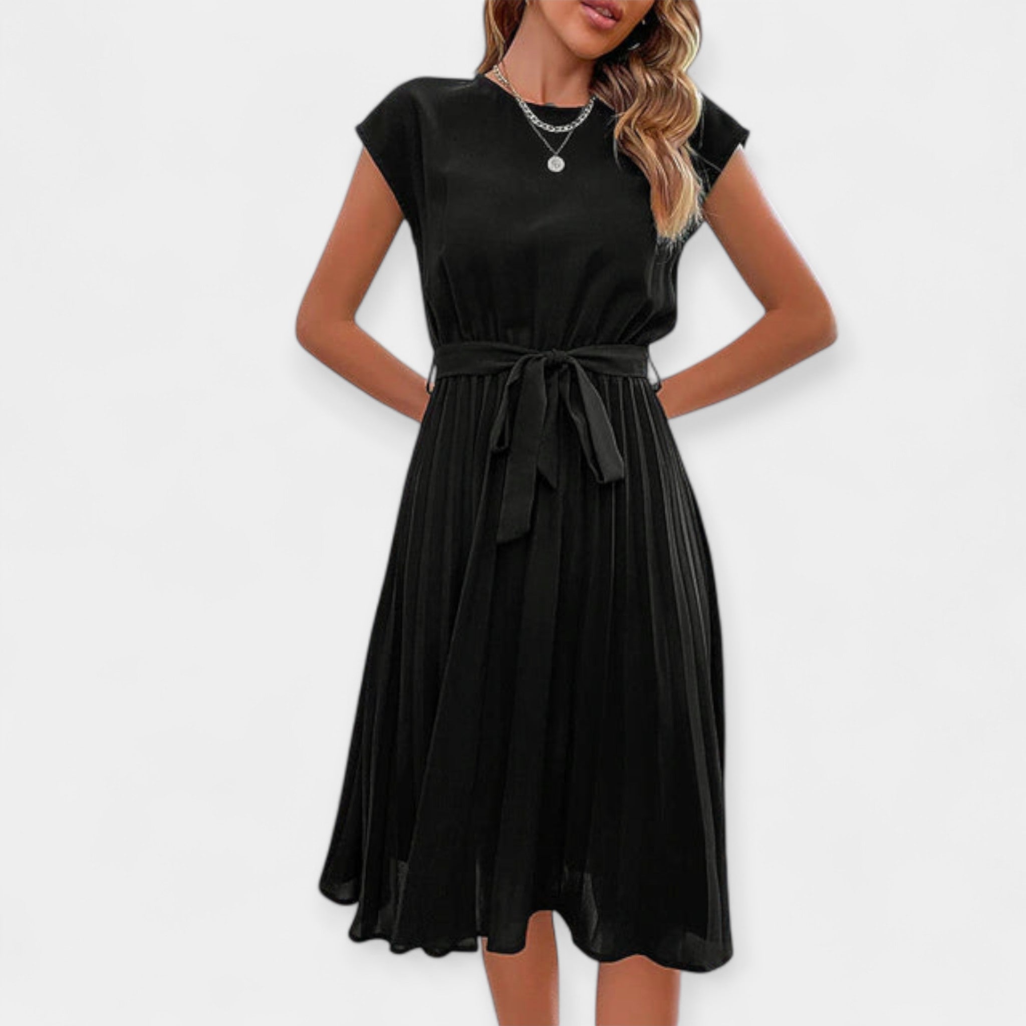 Letní Vzdušné Šaty Lehký Prodyšný Střih Elegantní