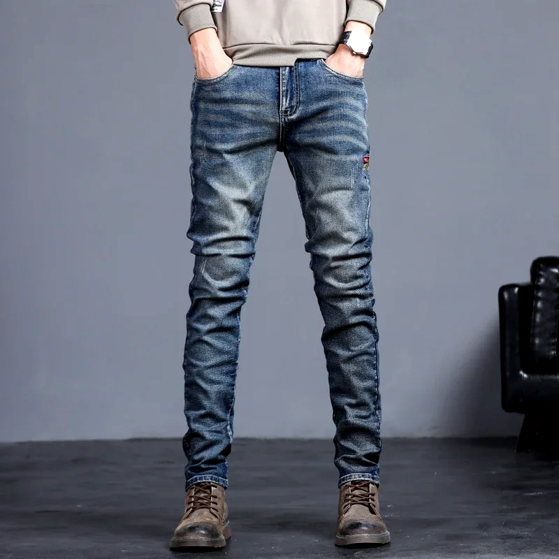 Slim Fit Denim Džíny