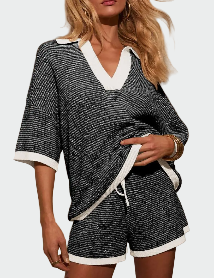 Pletený Set Alba Béžový Komfortní A Stylový Pro Každý Den