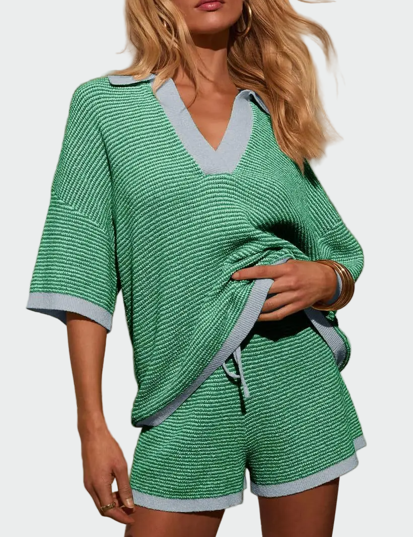 Pletený Set Alba Béžový Komfortní A Stylový Pro Každý Den