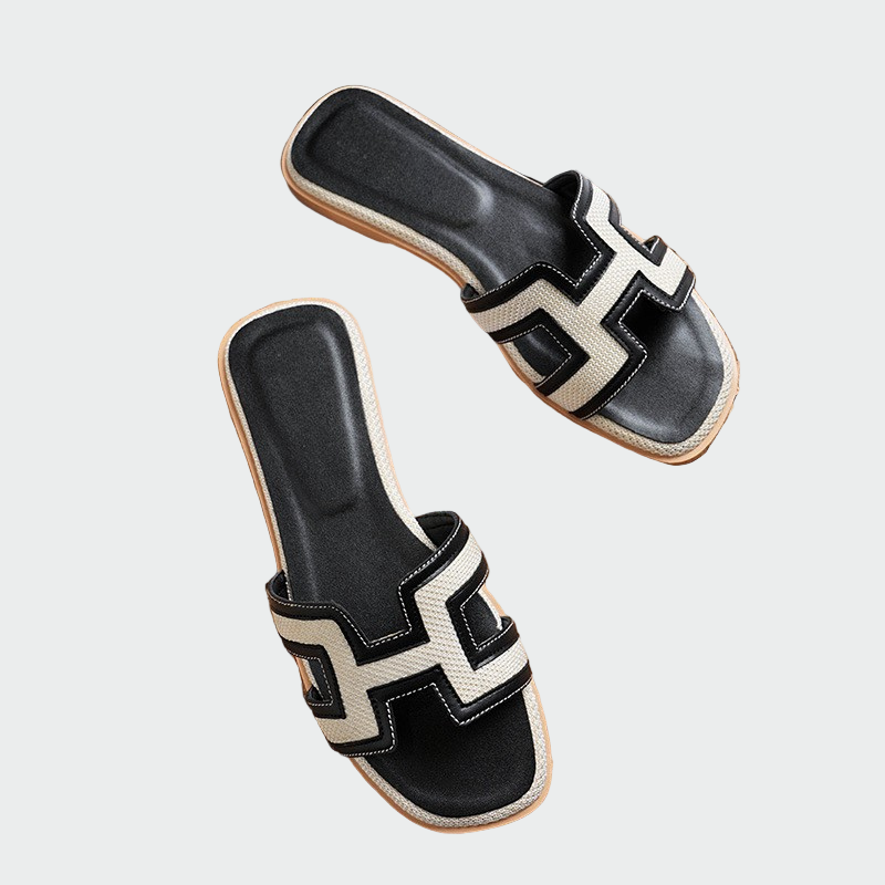 Capri Elegantní Kožené Sandály Limitovaná Edice H Motiv