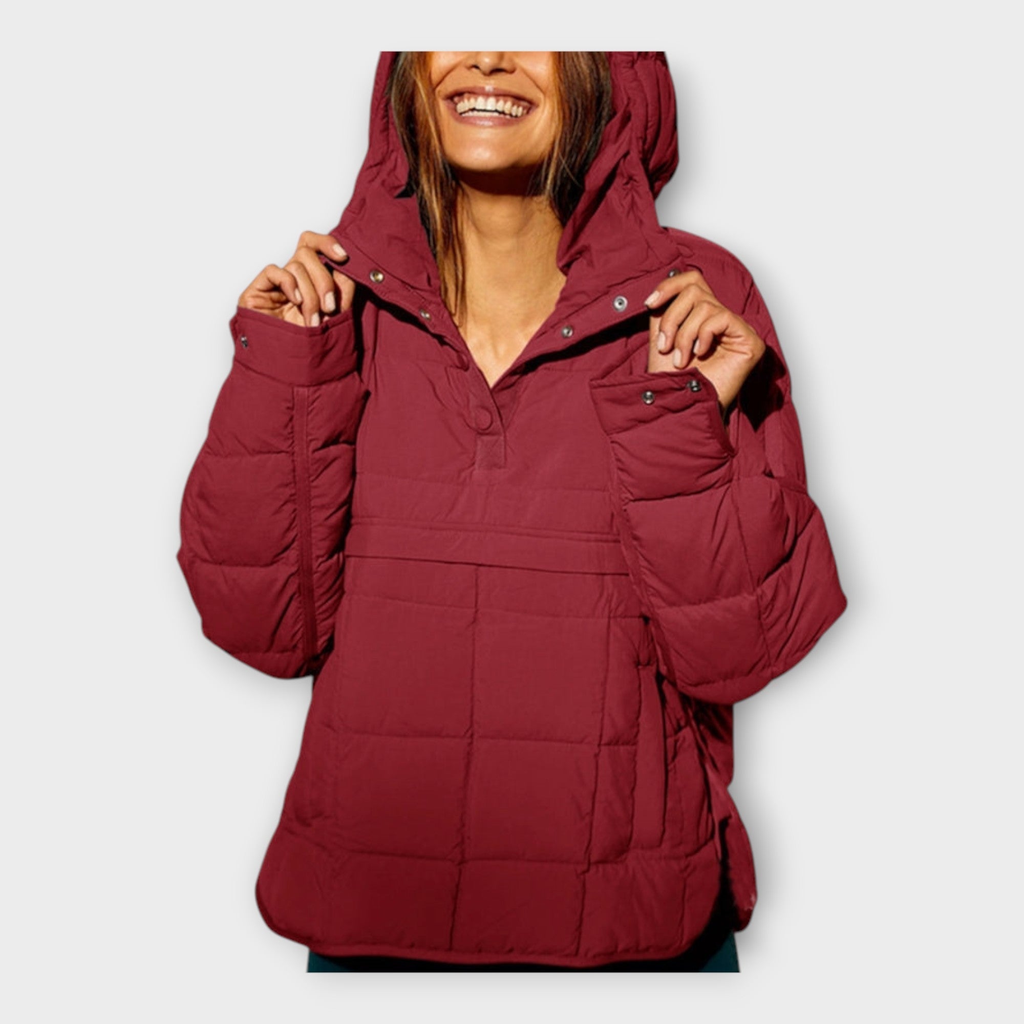 Puffer Bunda S Kapucí Pro Město A Elegantní Styl Každodenní