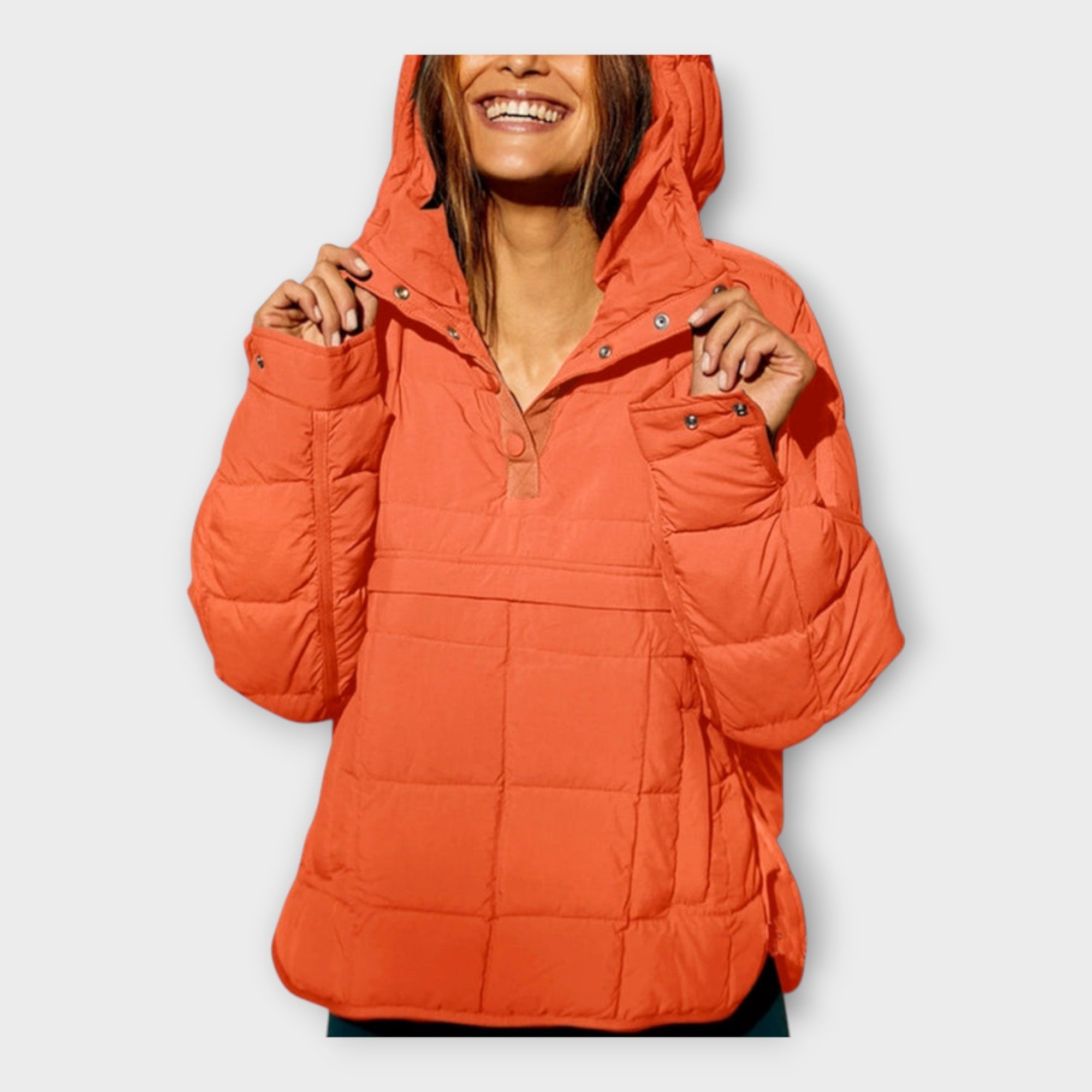 Puffer Bunda S Kapucí Pro Město A Elegantní Styl Každodenní