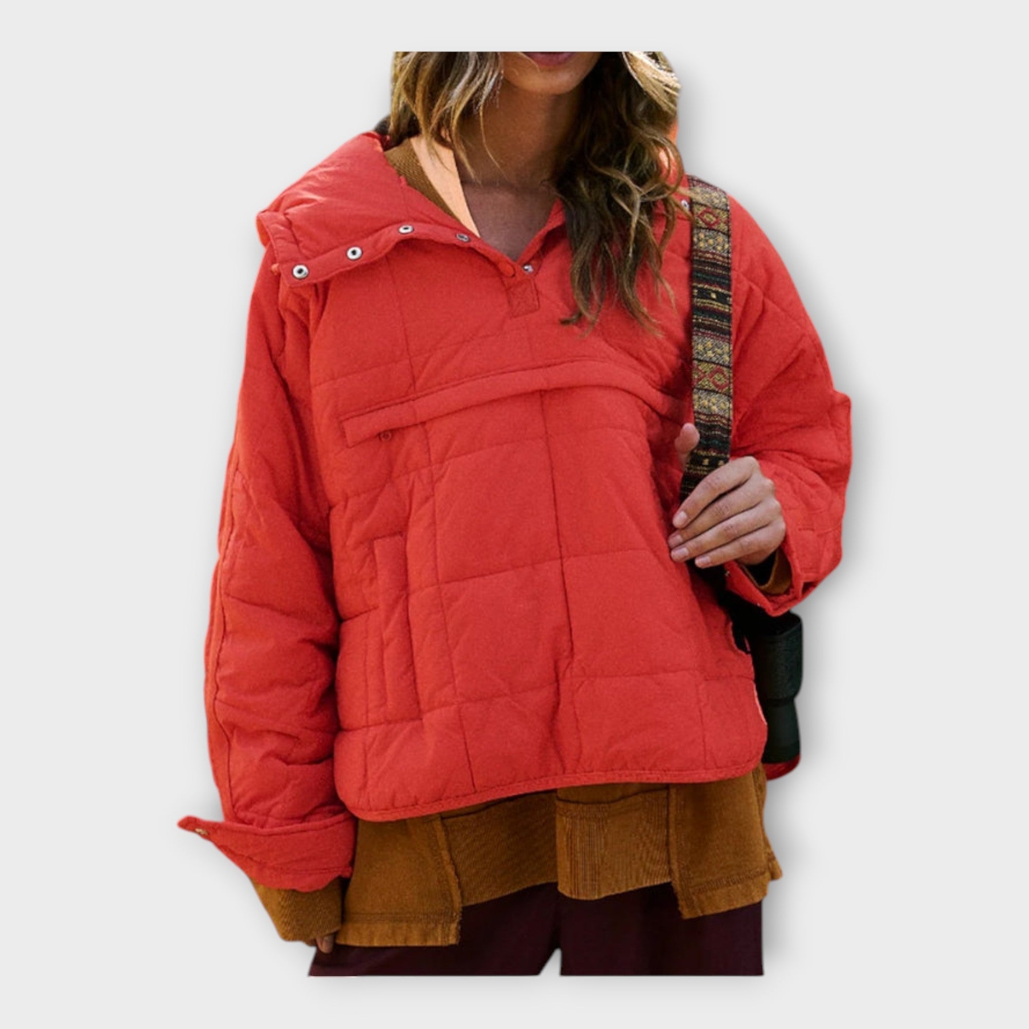 Puffer Bunda S Kapucí Pro Město A Elegantní Styl Každodenní