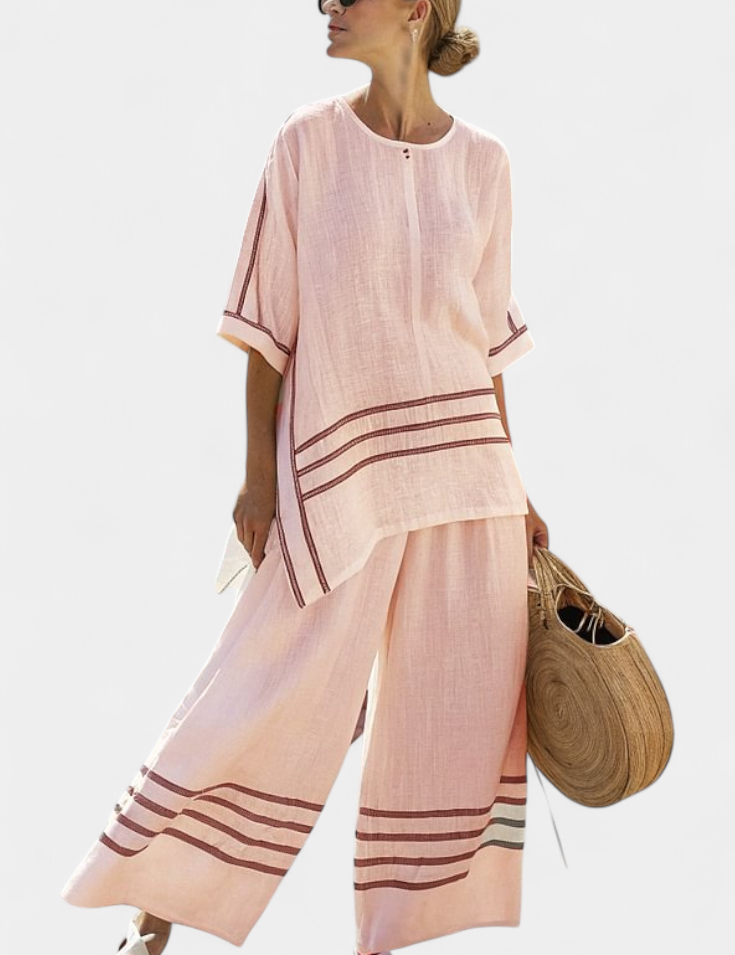 Overal Daisy Se Horizontálními Pruhy A Asymetrickým Střihem