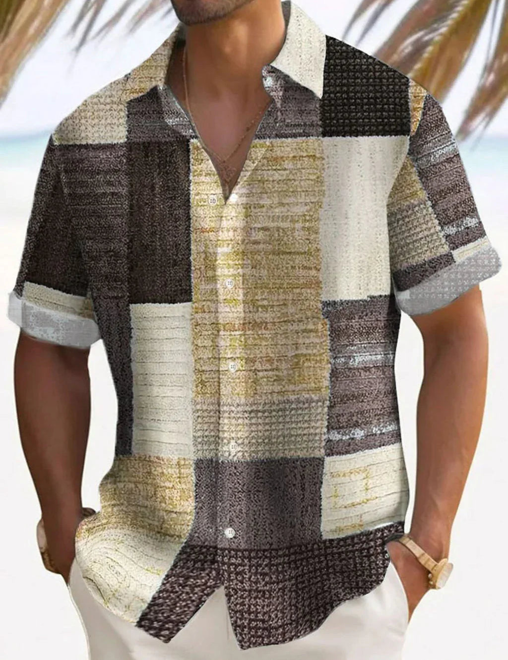 Elegantní Patchwork Košile