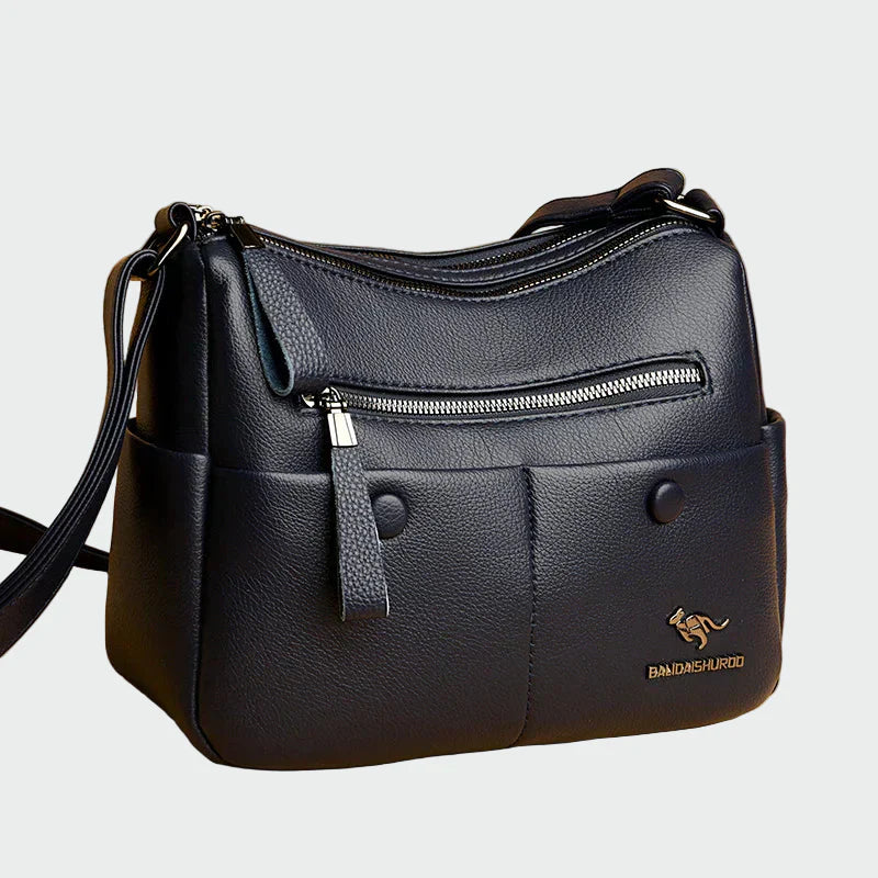 Nadčasová Elegantní Kabelka Černá Premium Syntetická Kůže