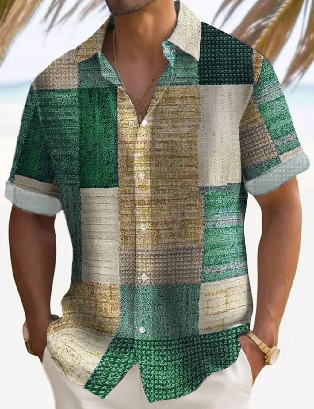 Elegantní Patchwork Košile