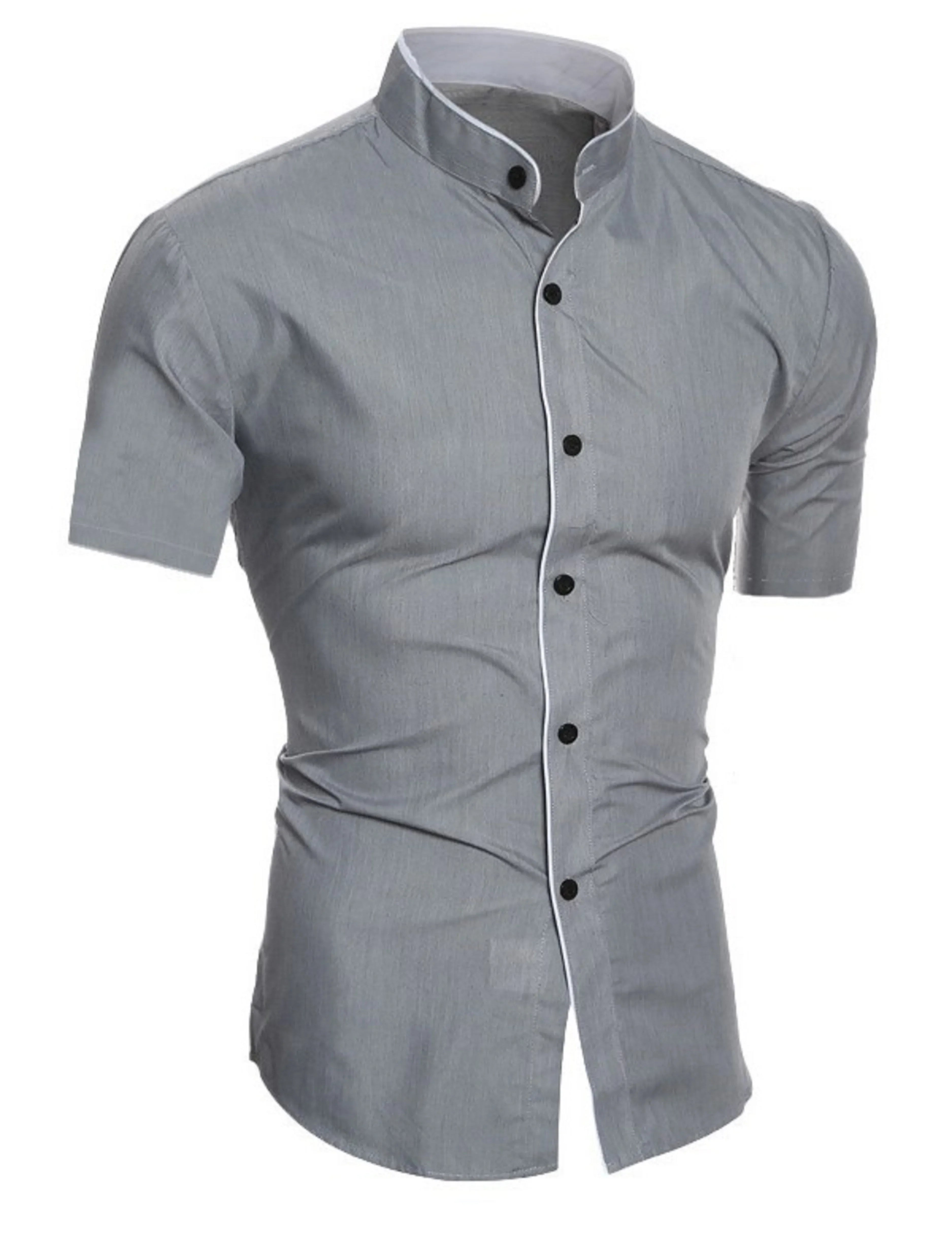 Short-Sleeved Cotton Shirt