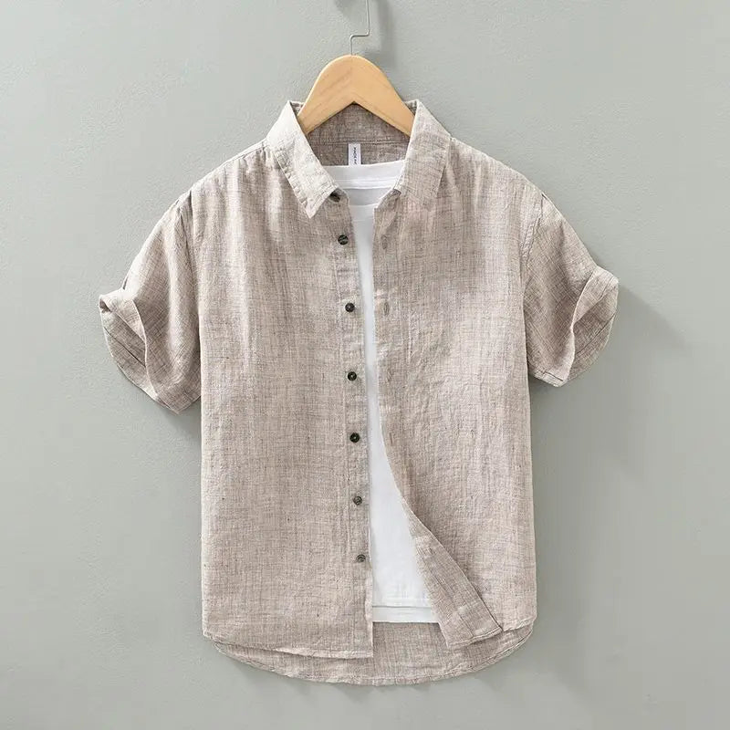 Short Sleeved Linen Shirt