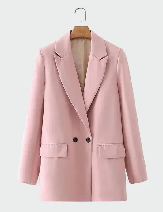 Oversized Sako Moderního Střihu Pro Casual Chic Elegantní