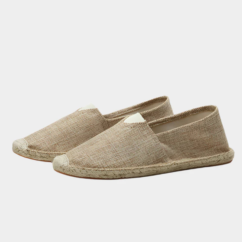 Lehké Lněné Espadrilky Letní Pohodlí Přírodní Vzhled