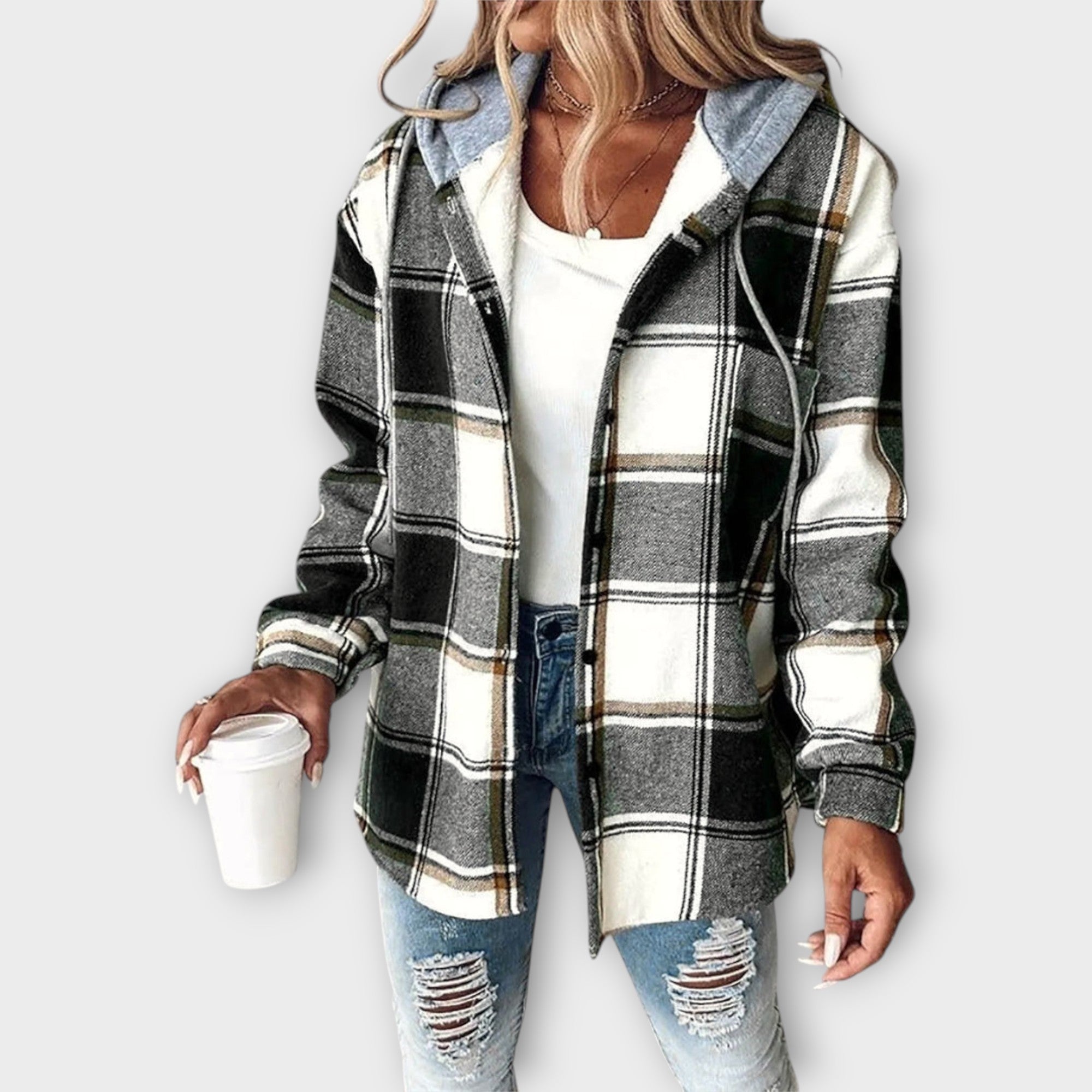 Kardigan Se Vzorem A Jemně Uvolněnou Siluetou Pro Outfit