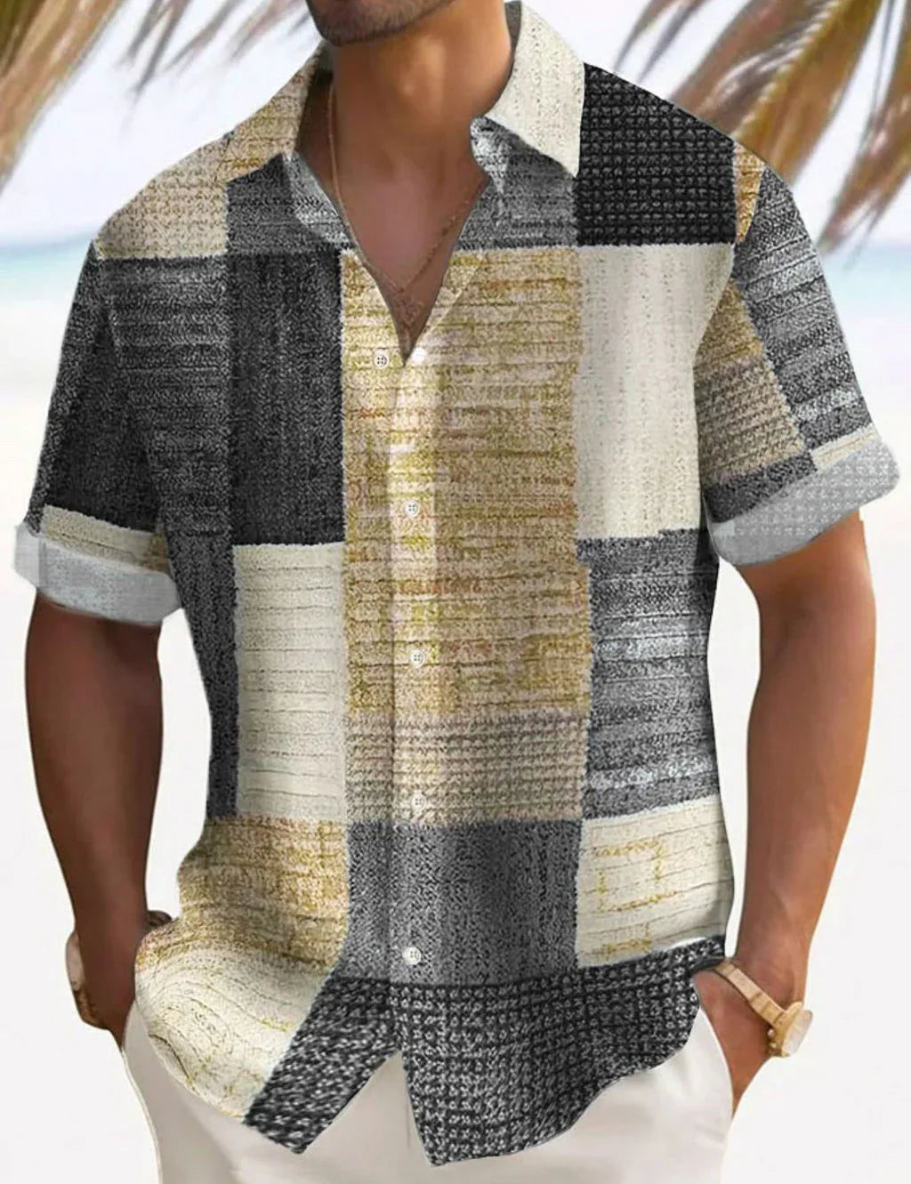 Elegantní Patchwork Košile