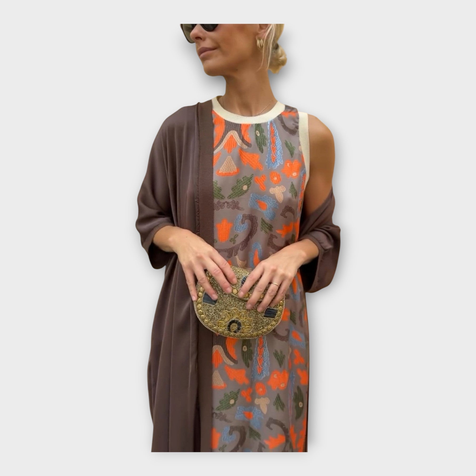 Maxi Šaty S Výraznými Vzory Pro Elegantní Každodenní Styl