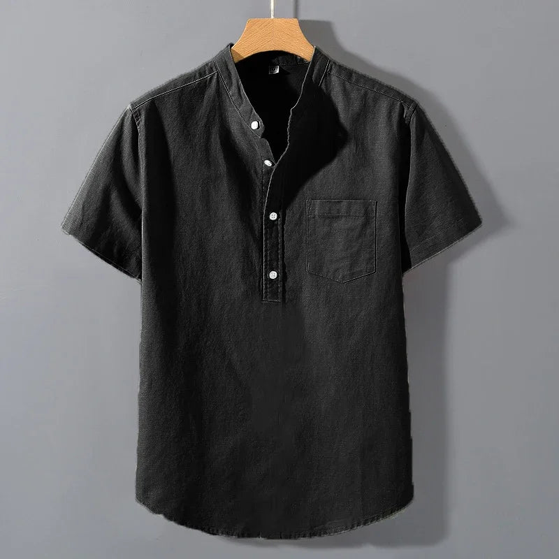 Short Sleeved Cotton Shirt