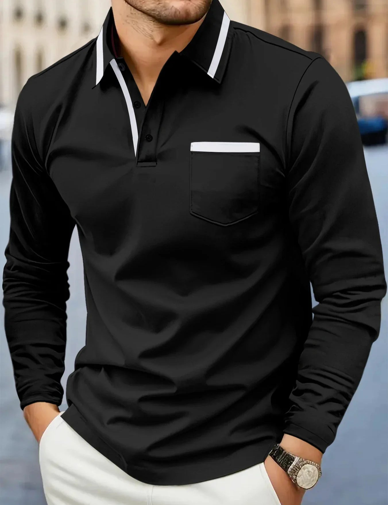 Casual Polo Sweater
