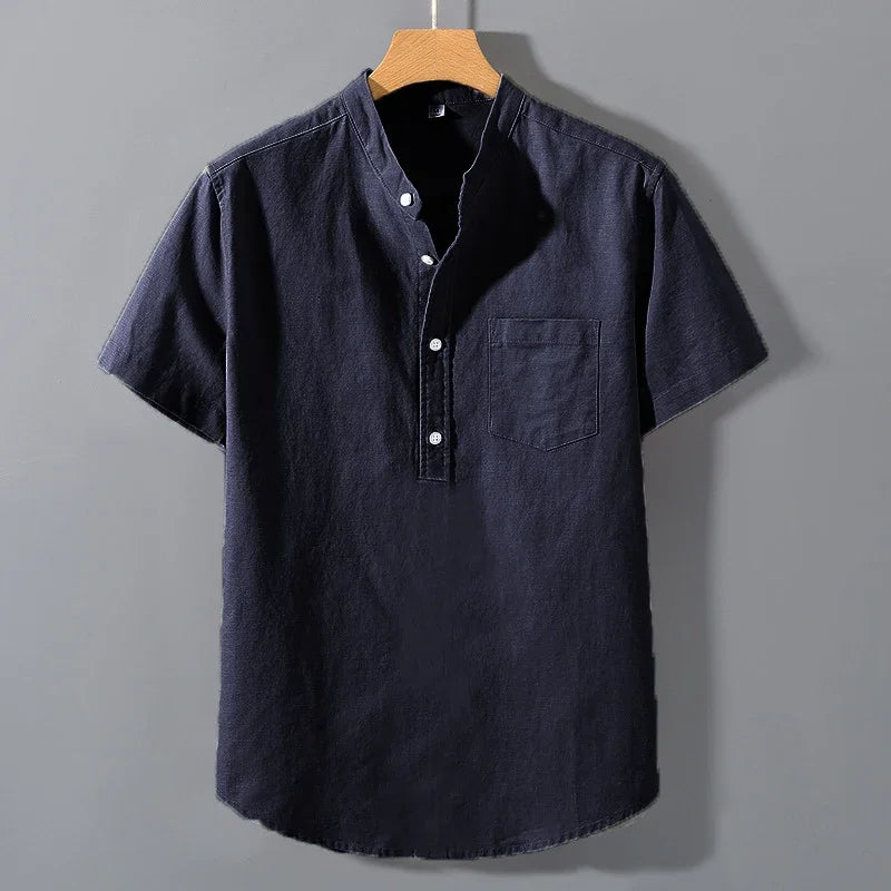 Short Sleeved Cotton Shirt