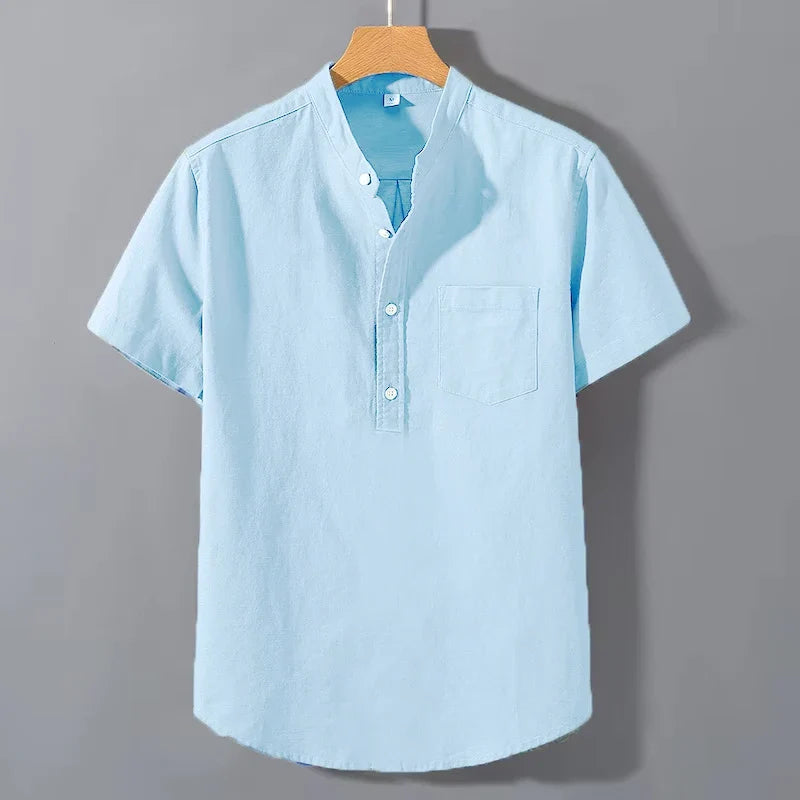Short Sleeved Cotton Shirt