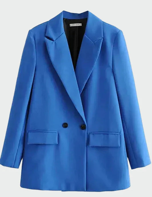 Oversized Sako Moderního Střihu Pro Casual Chic Elegantní