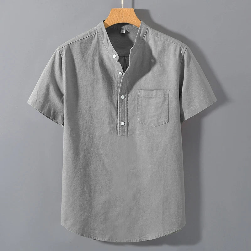 Short Sleeved Cotton Shirt