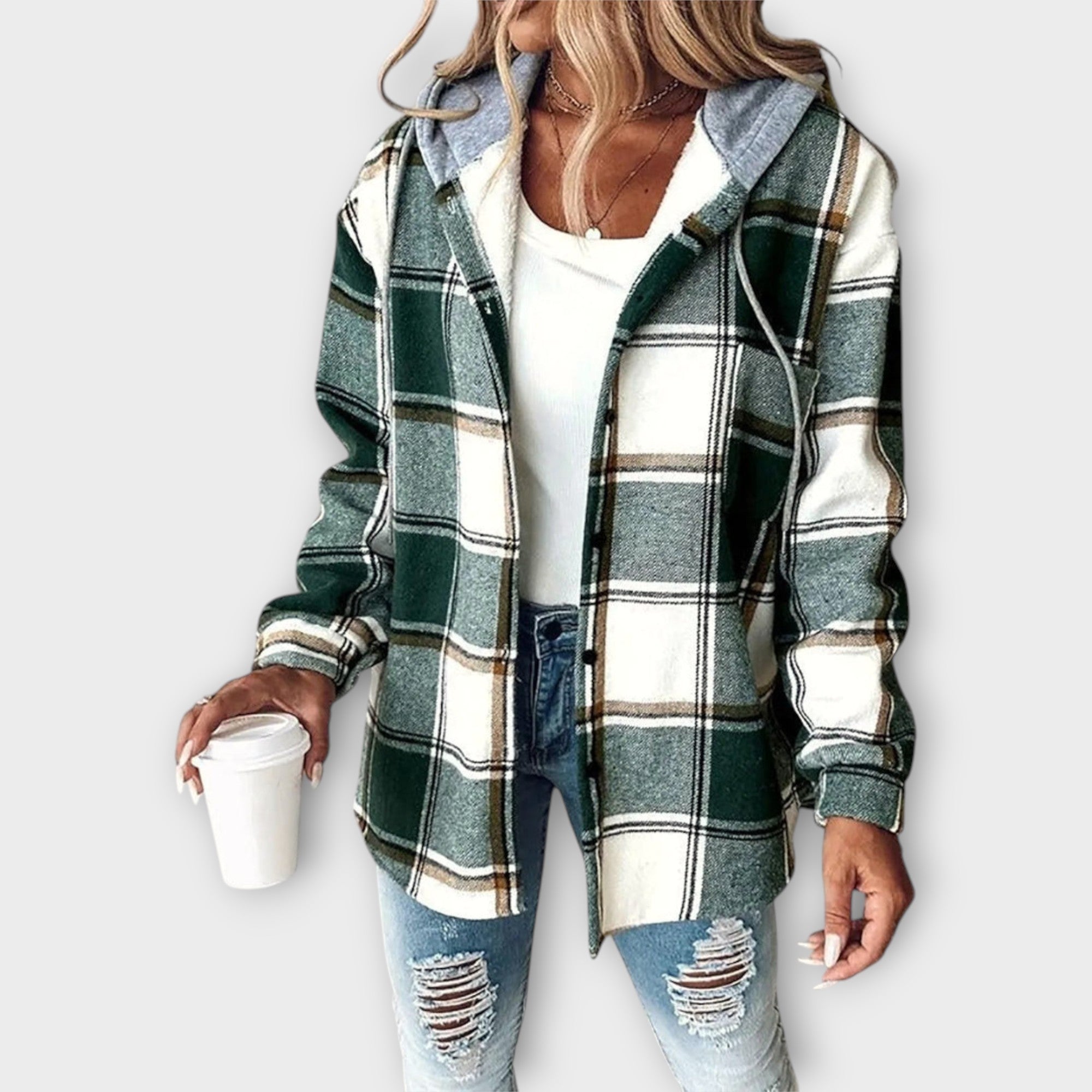 Kardigan Se Vzorem A Jemně Uvolněnou Siluetou Pro Outfit