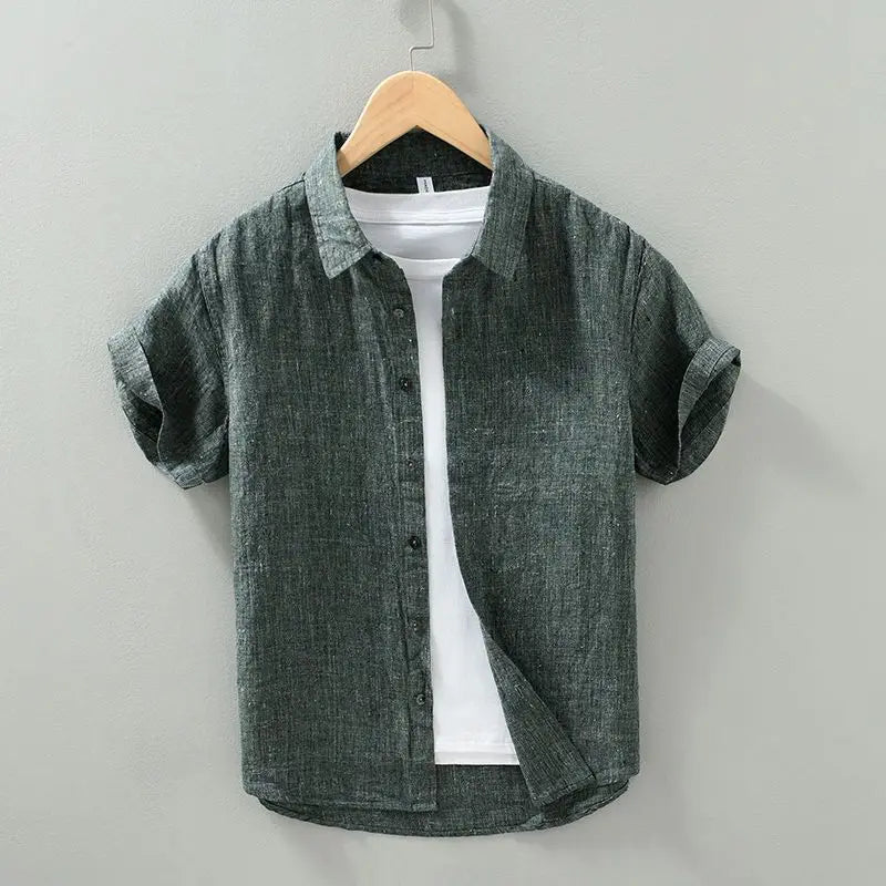 Short Sleeved Linen Shirt