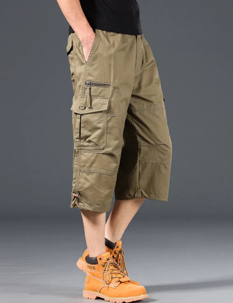 Dlouhé Cargo Šortky