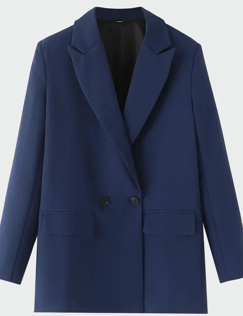 Oversized Sako Moderního Střihu Pro Casual Chic Elegantní