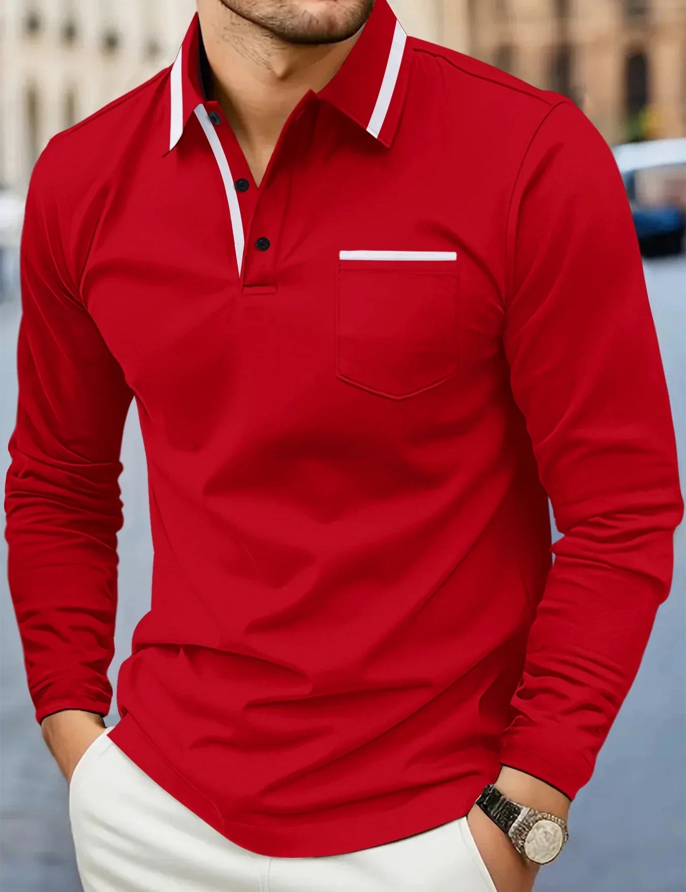 Casual Polo Sweater