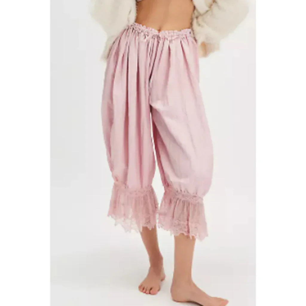 Boho Kalhoty S Krajkou Elegantní Volný Střih Dámské