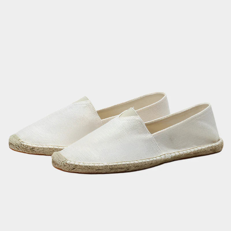 Lehké Lněné Espadrilky Letní Pohodlí Přírodní Vzhled